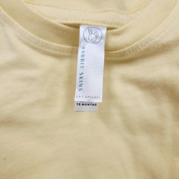 12pc Rabbit skins butter yellow toddler baby tee shirt bundle 18 months - Picture 2 of 5